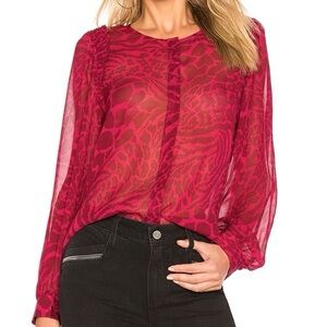 PAIGE Ambrosine Silk Georgette Blouse